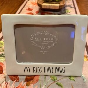 Rae Dunn Cream Photo Frame - My Kids Have Paws